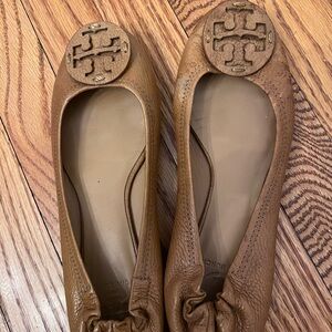 Tory Burch Tan Leather Loafers